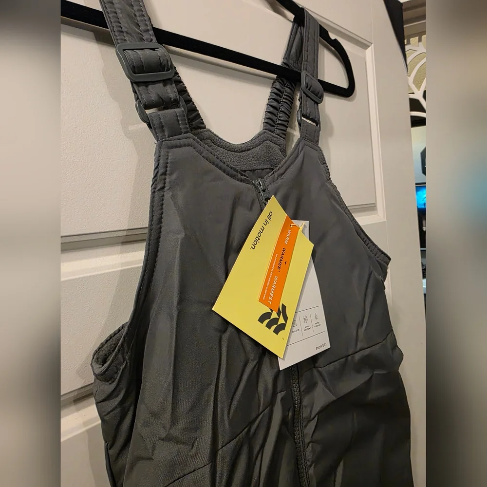 NWT Kids Snow Bib - Cat & Jack Size M Grey - Picture 3 of 11